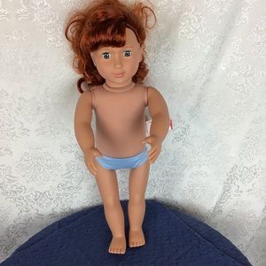 Our Generation Doll Redhead Blue Eyes No Clothes